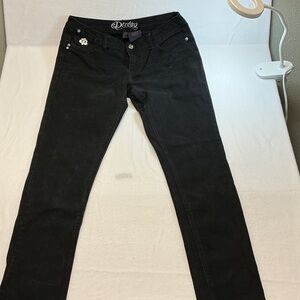Dereon Black Straight Leg Jeans size 13/14.  0275